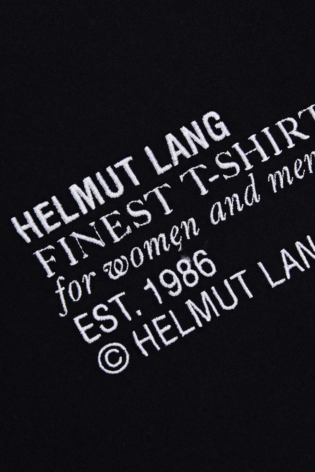 HELMUT LANG Embroidered cotton-jersey T-shirt