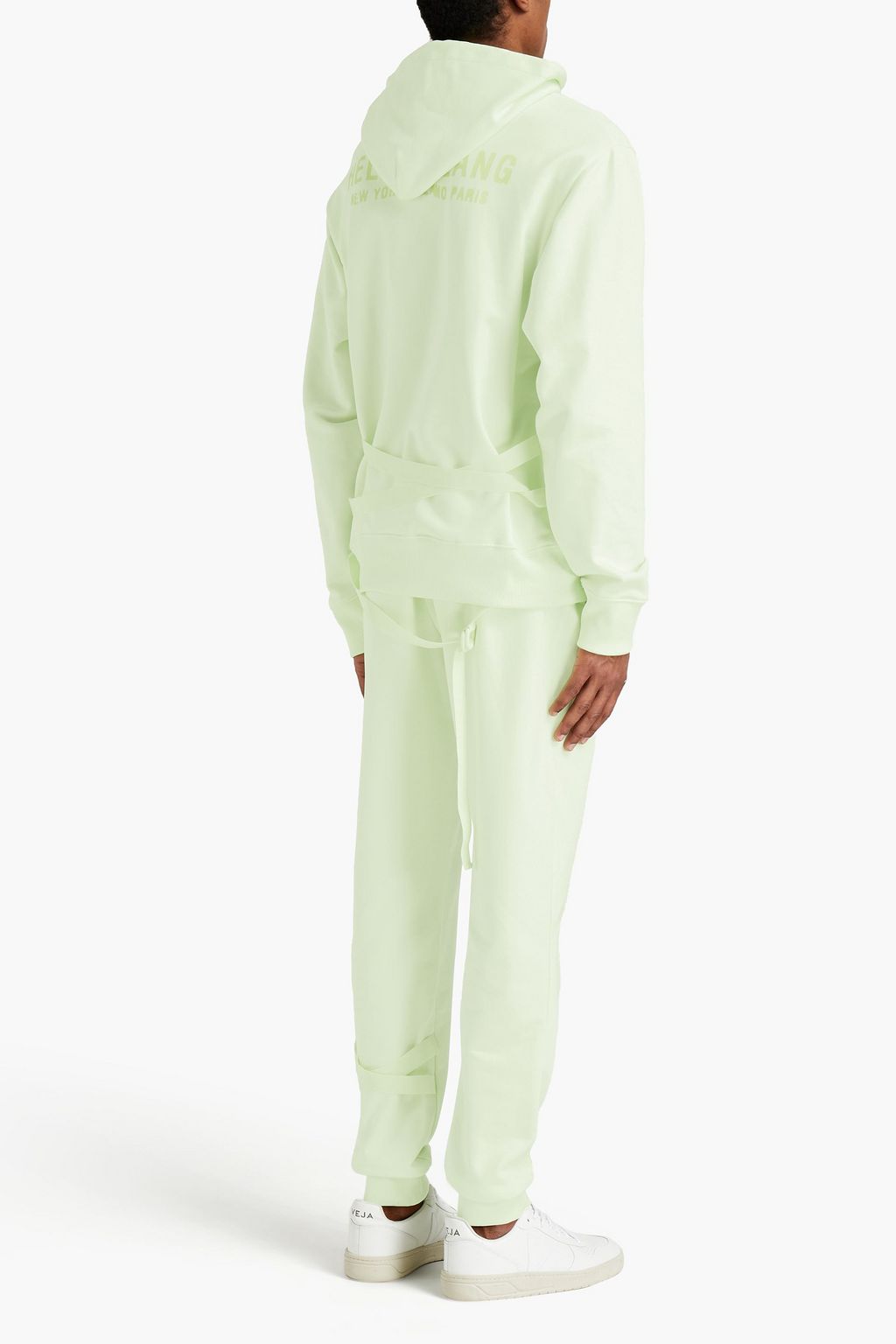HELMUT LANG Printed French cotton-blend terry sweatpants