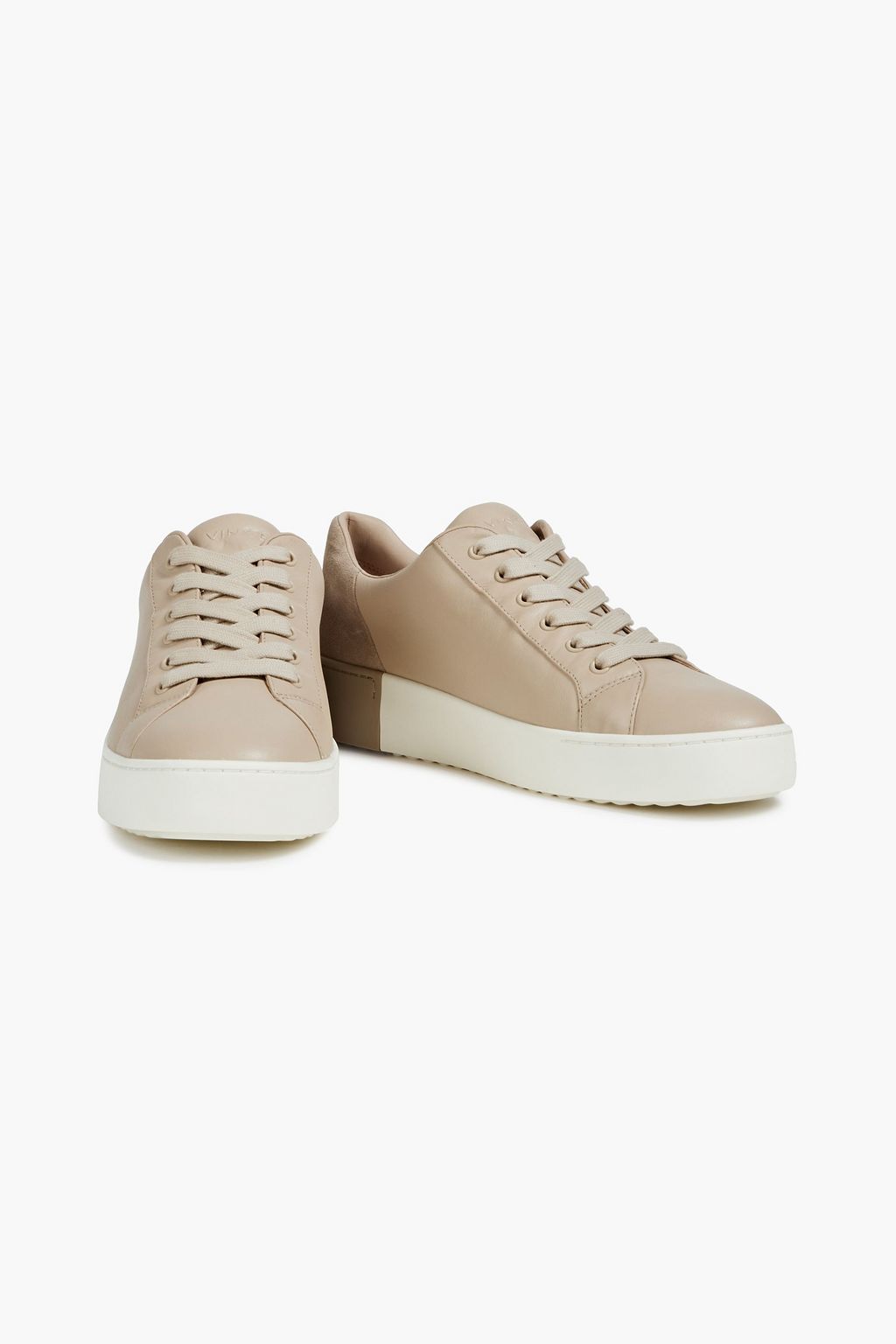 VINCE. Bensley leather and suede sneakers