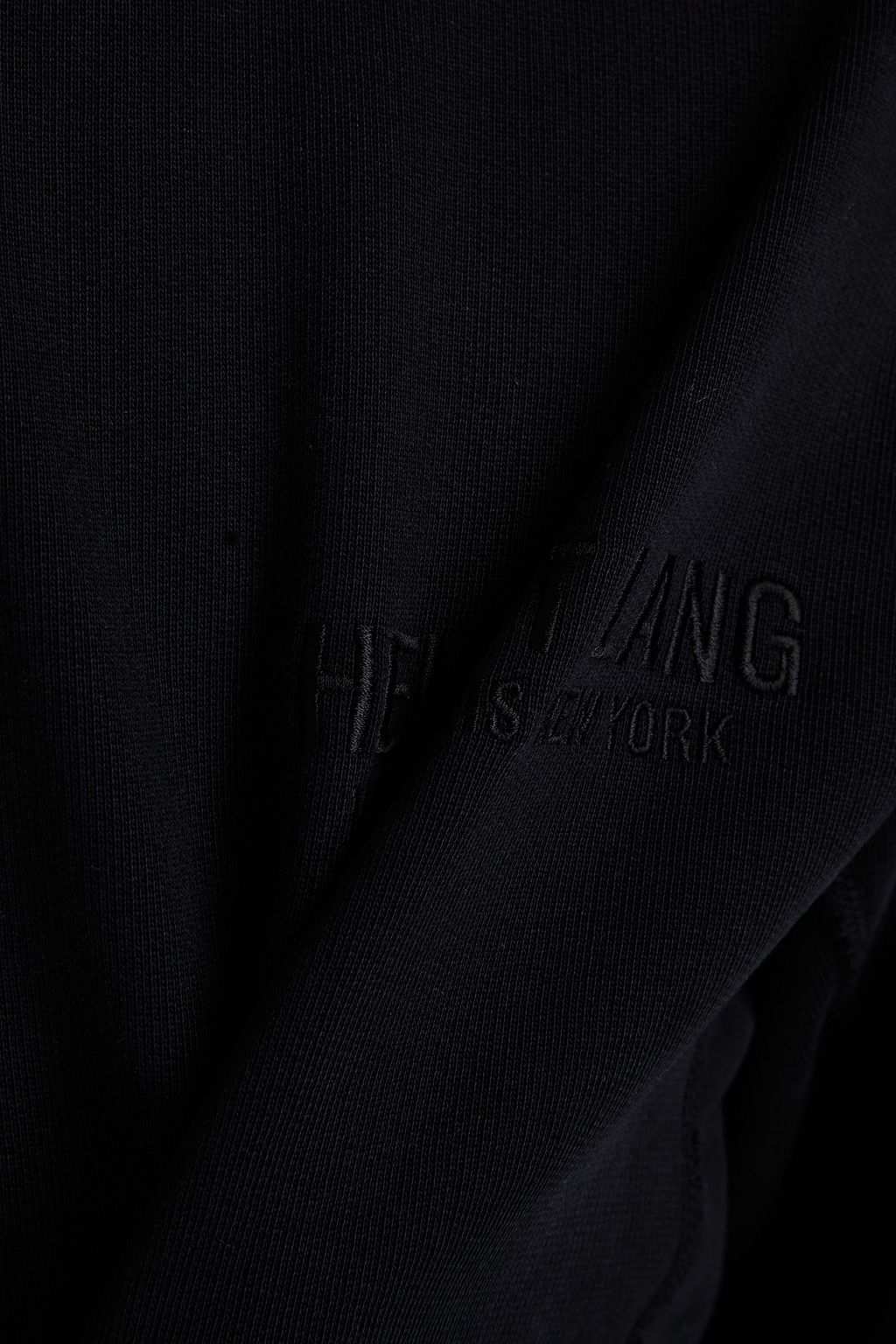 HELMUT LANG Printed French cotton-terry hoodie