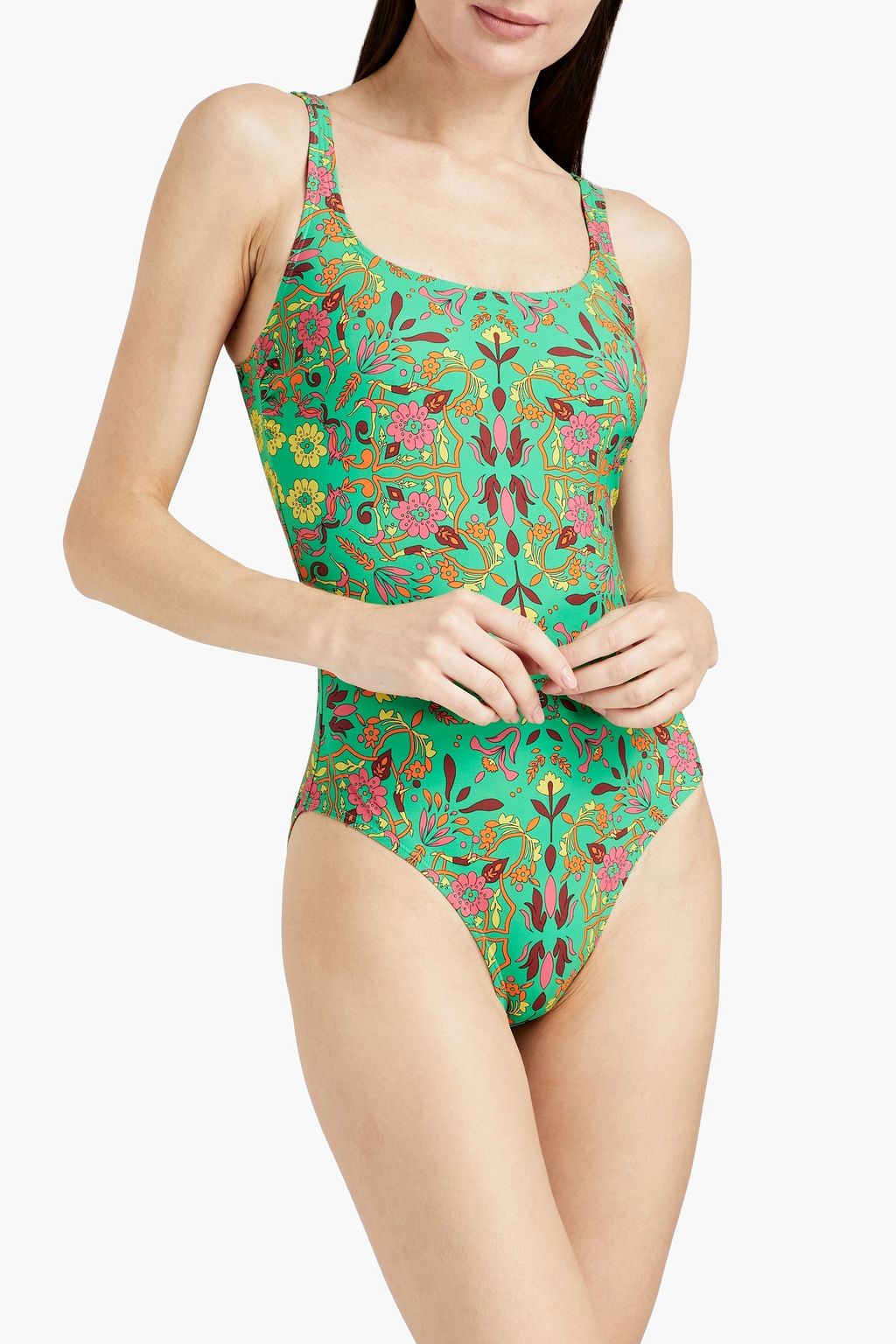 TORY BURCH Floral-print swimsuit