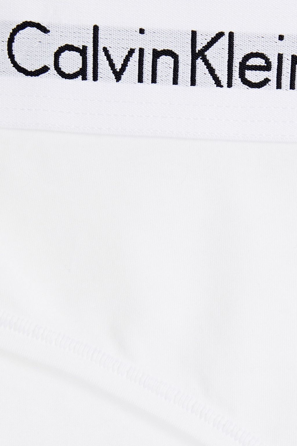 CALVIN KLEIN Mélange cotton-blend jersey mid-rise briefs