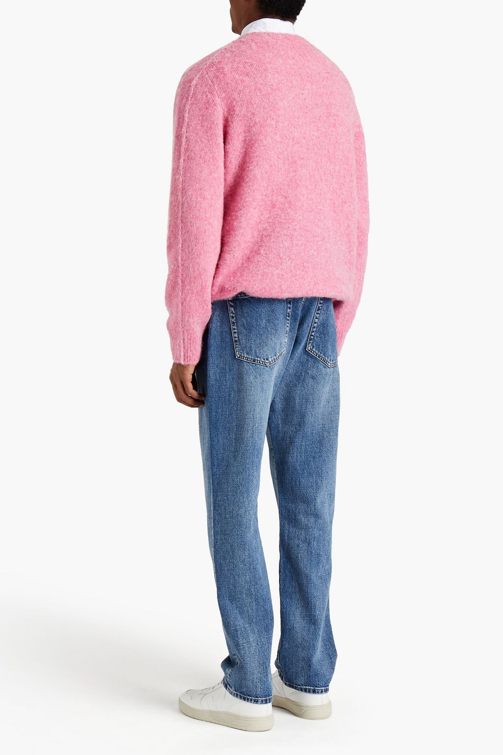 HELMUT LANG Brushed mélange knitted sweater