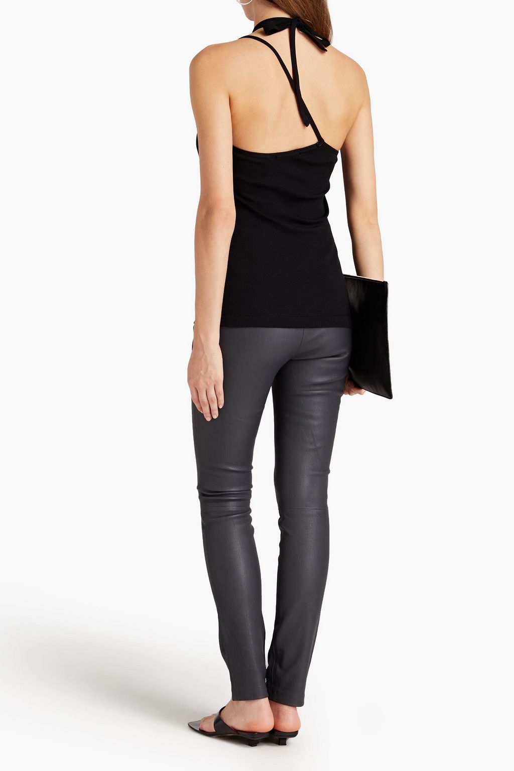 HELMUT LANG Ribbed jersey top
