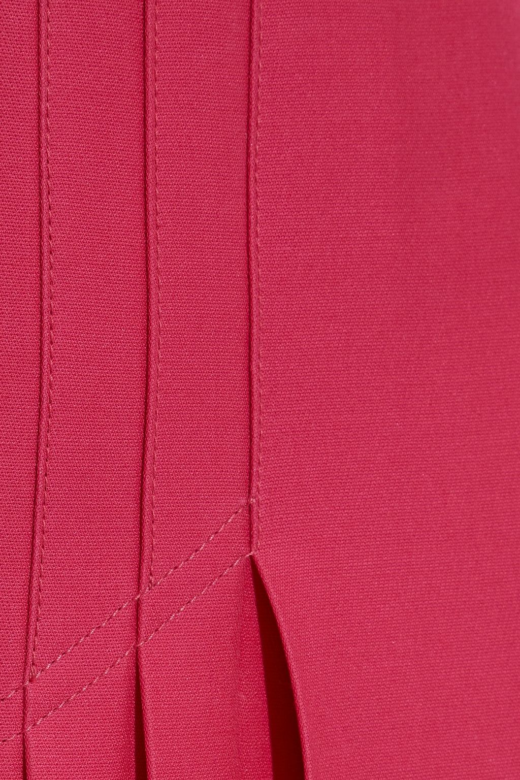 VALENTINO GARAVANI Pleated wool and silk-blend skirt