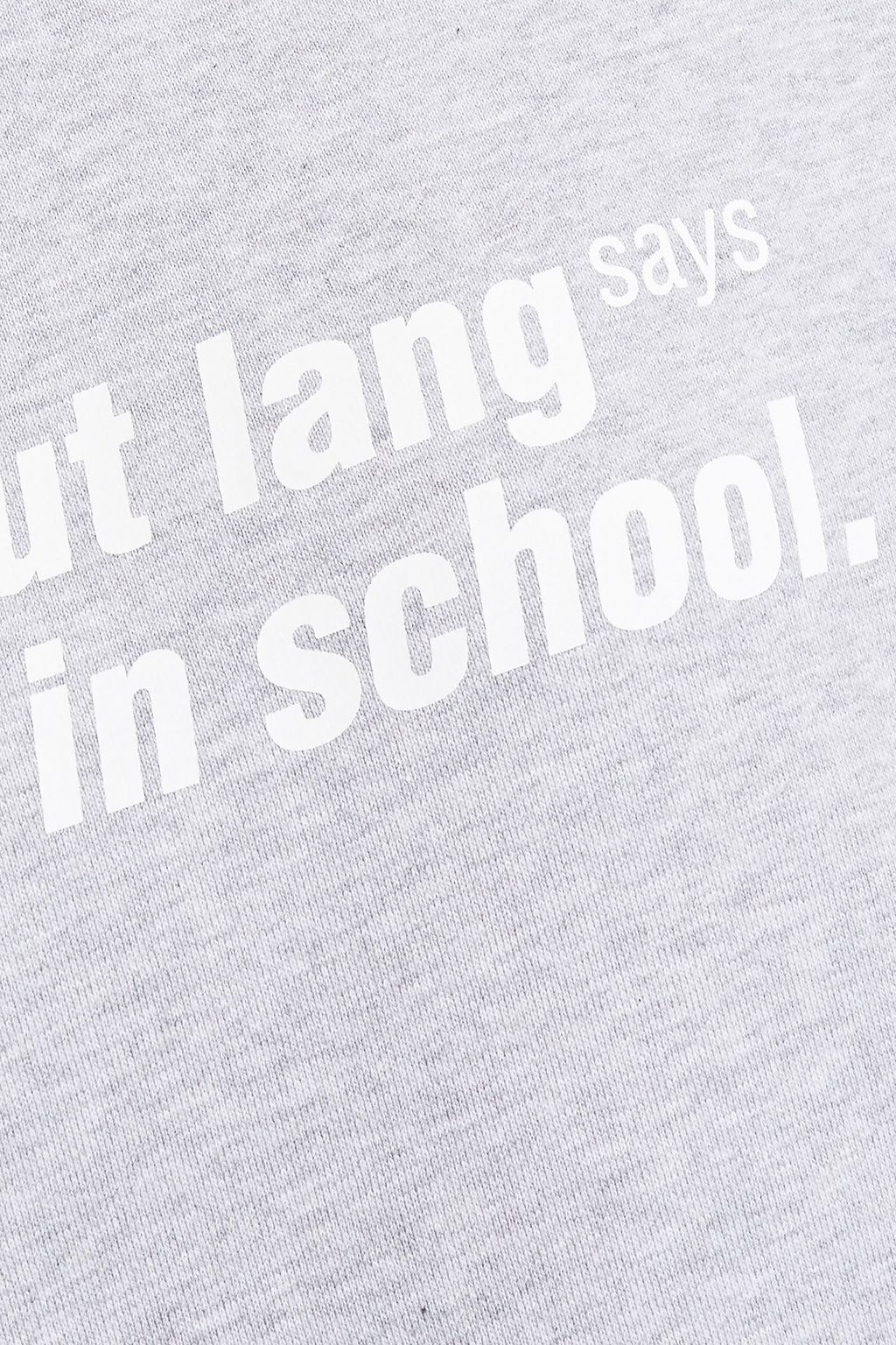 HELMUT LANG Printed French cotton-terry hoodie
