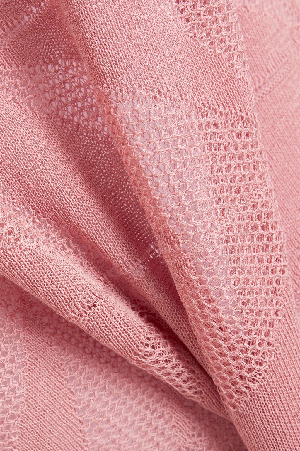 M MISSONI Crochet-knit cotton-blend sweater