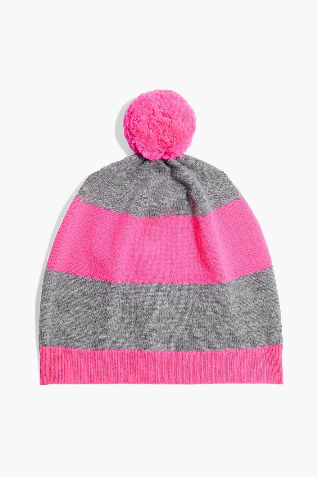 Konsultation fløjte Skilt Pink Pompom-embellished striped wool and cashmere-blend beanie | Sale up to  70% off | THE OUTNET | CHINTI & PARKER | THE OUTNET