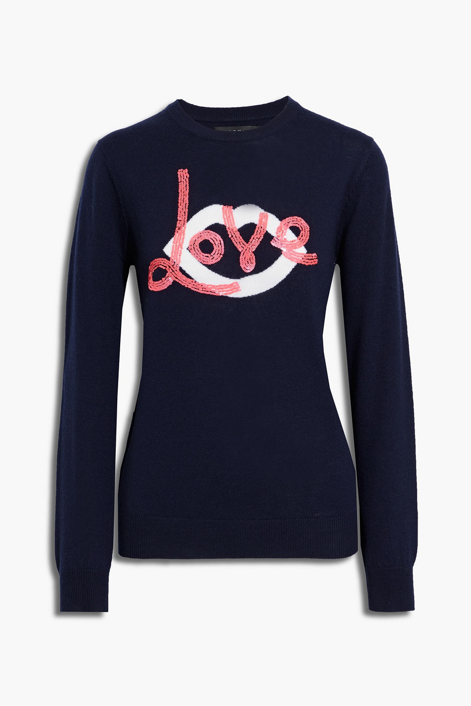 Markus Lupfer Mia sequin-embellished intarsia merino wool sweater