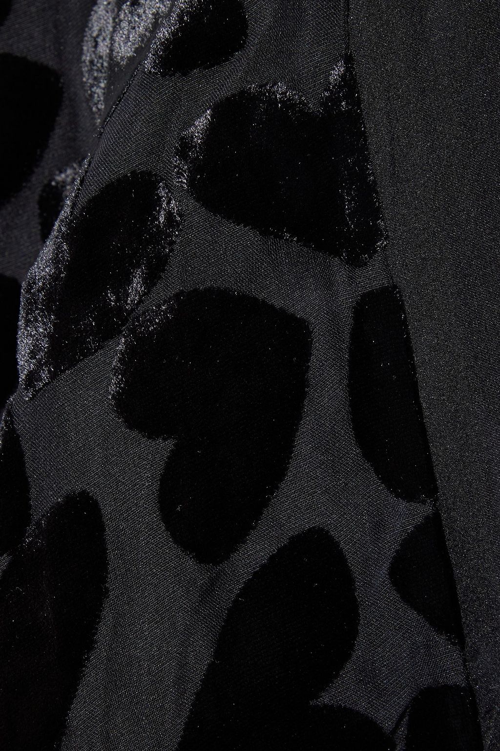 SAINT LAURENT Devoré-velvet mini dress