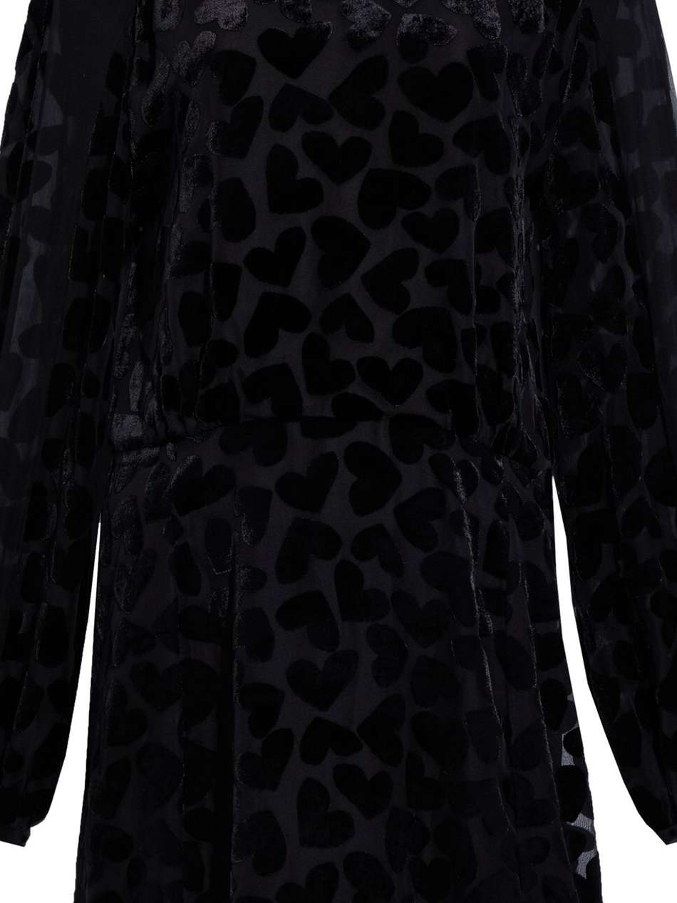 devoré-velvet mini dress