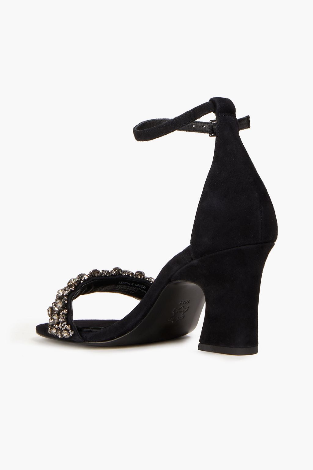 TORY BURCH Crystal-embellished suede sandals