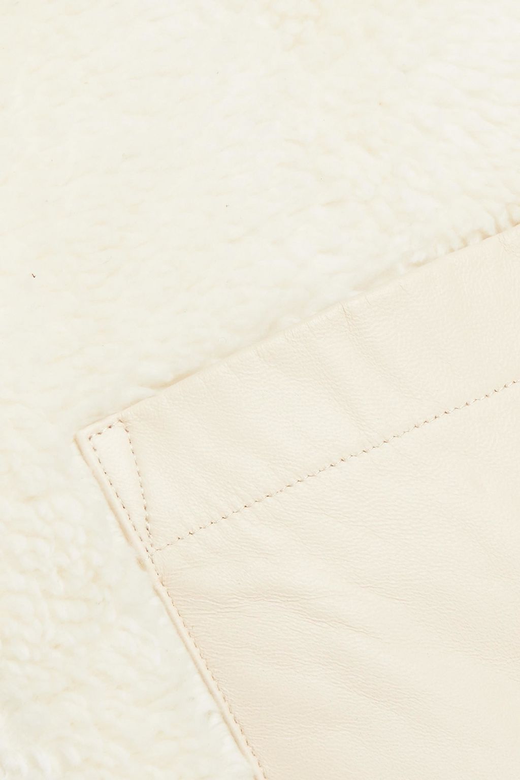 HELMUT LANG Cotton-blend fleece half-zip sweater