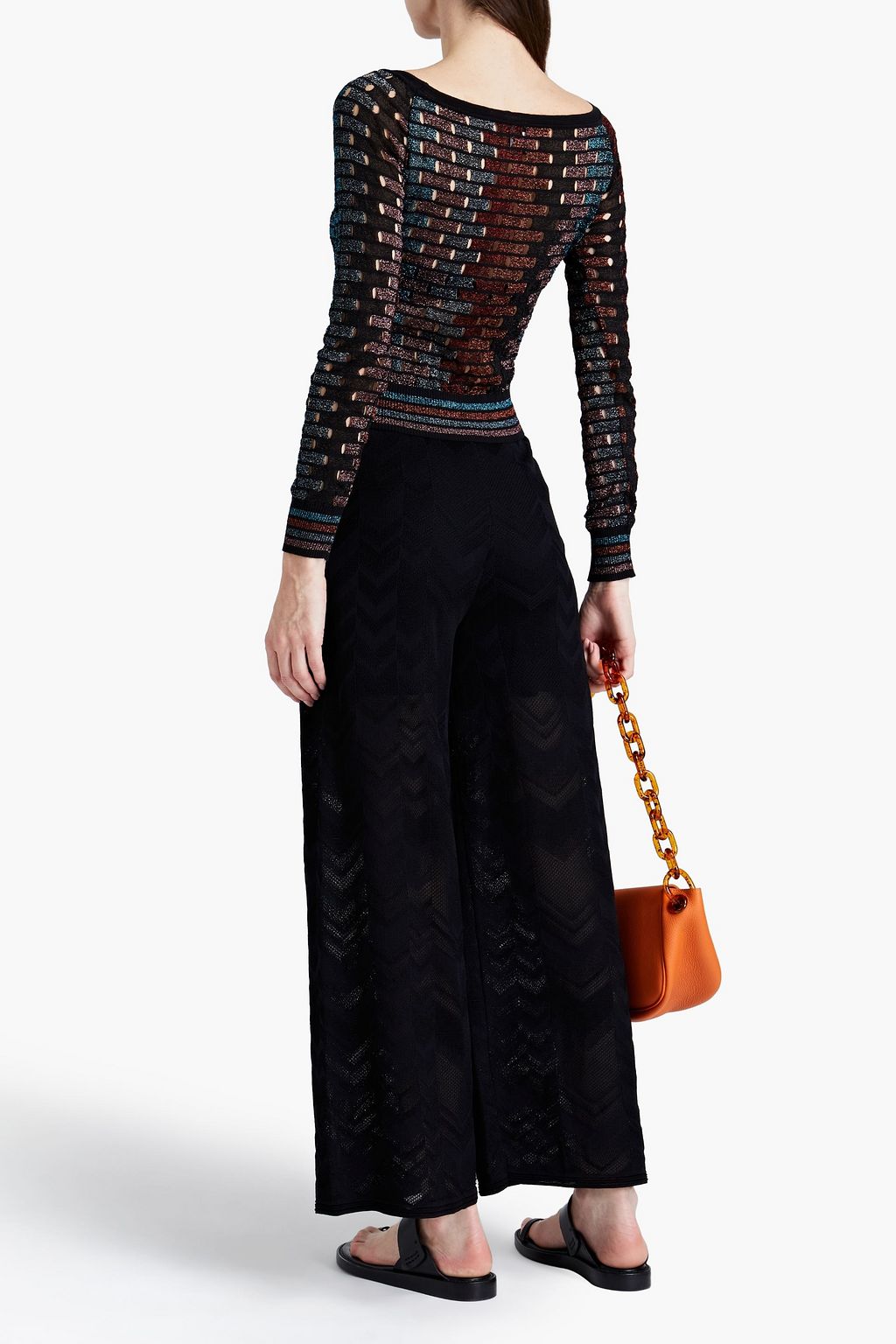 M MISSONI Metallic open-knit sweater