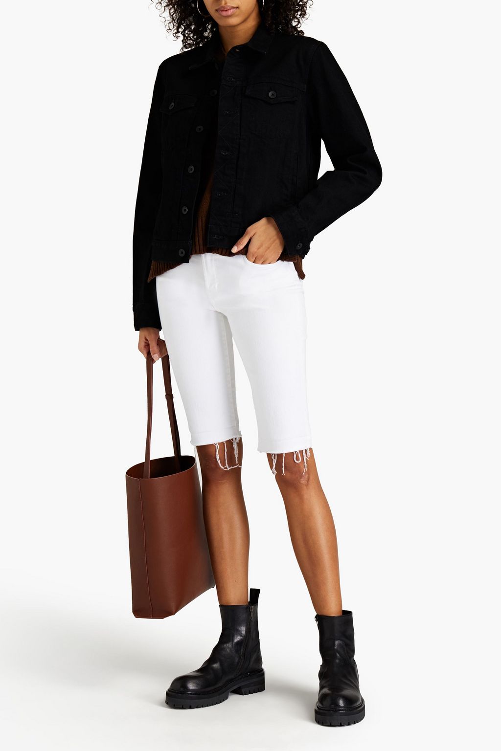 RAG & BONE Shrunken Trucker denim jacket