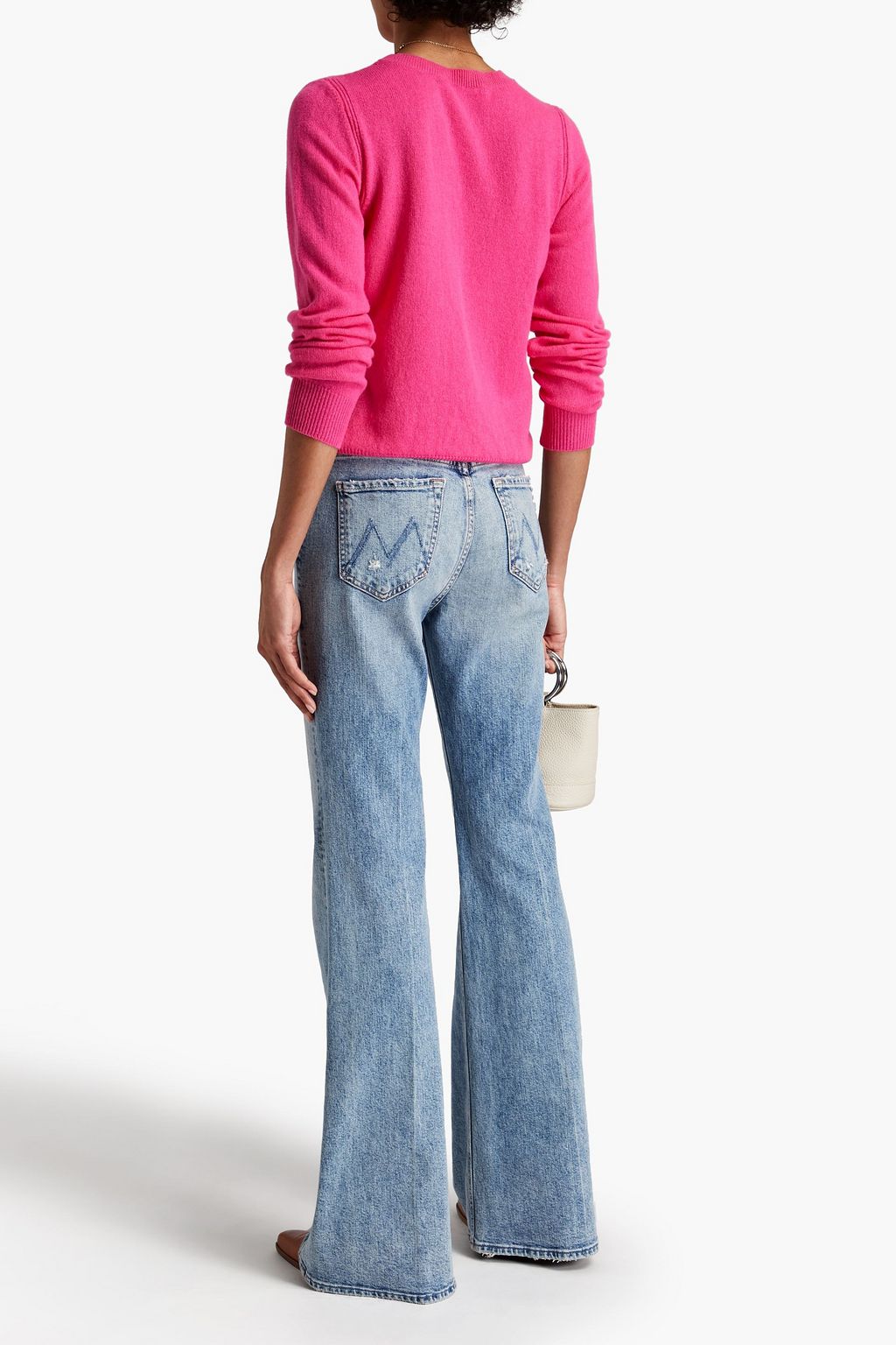 ALBERTA FERRETTI Intarsia wool and cashmere-blend sweater