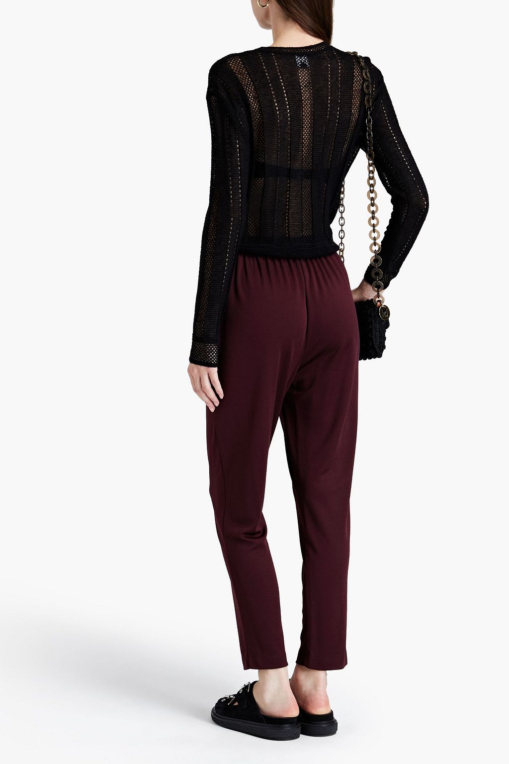 M MISSONI Cropped jersey tapered pants