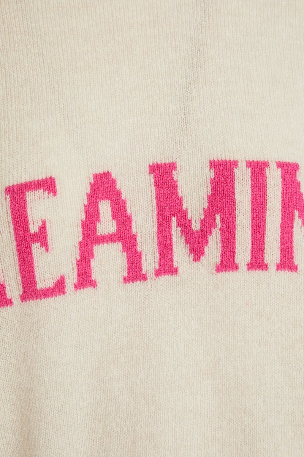 ALBERTA FERRETTI Intarsia wool and cashmere-blend sweater
