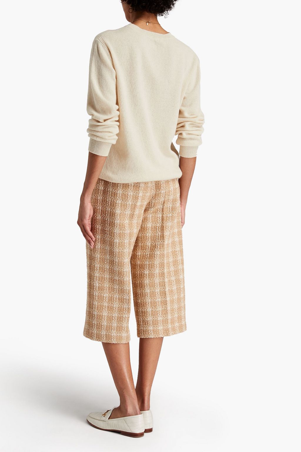 ALBERTA FERRETTI Intarsia wool and cashmere-blend sweater