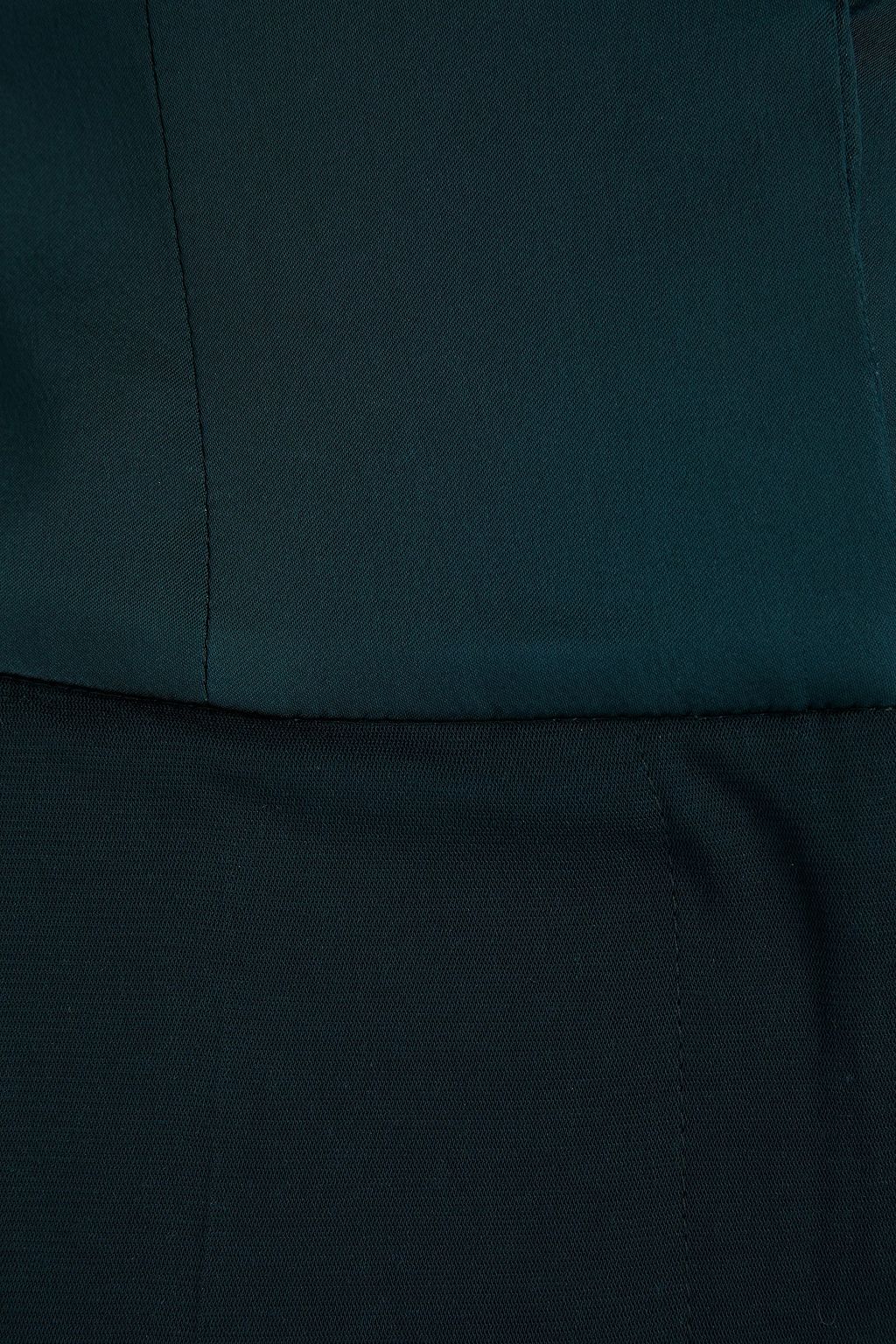 M MISSONI Cropped satin crepe-paneled cady tapered pants