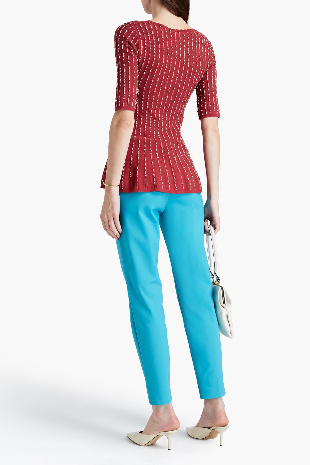 M MISSONI Cotton-blend stretch-cady tapered pants