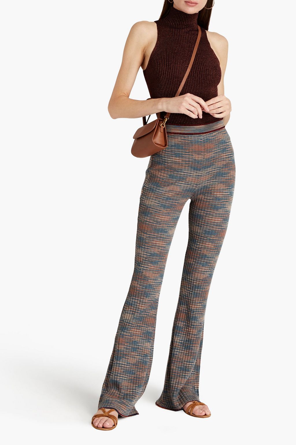 M MISSONI Crochet-knit flared pants