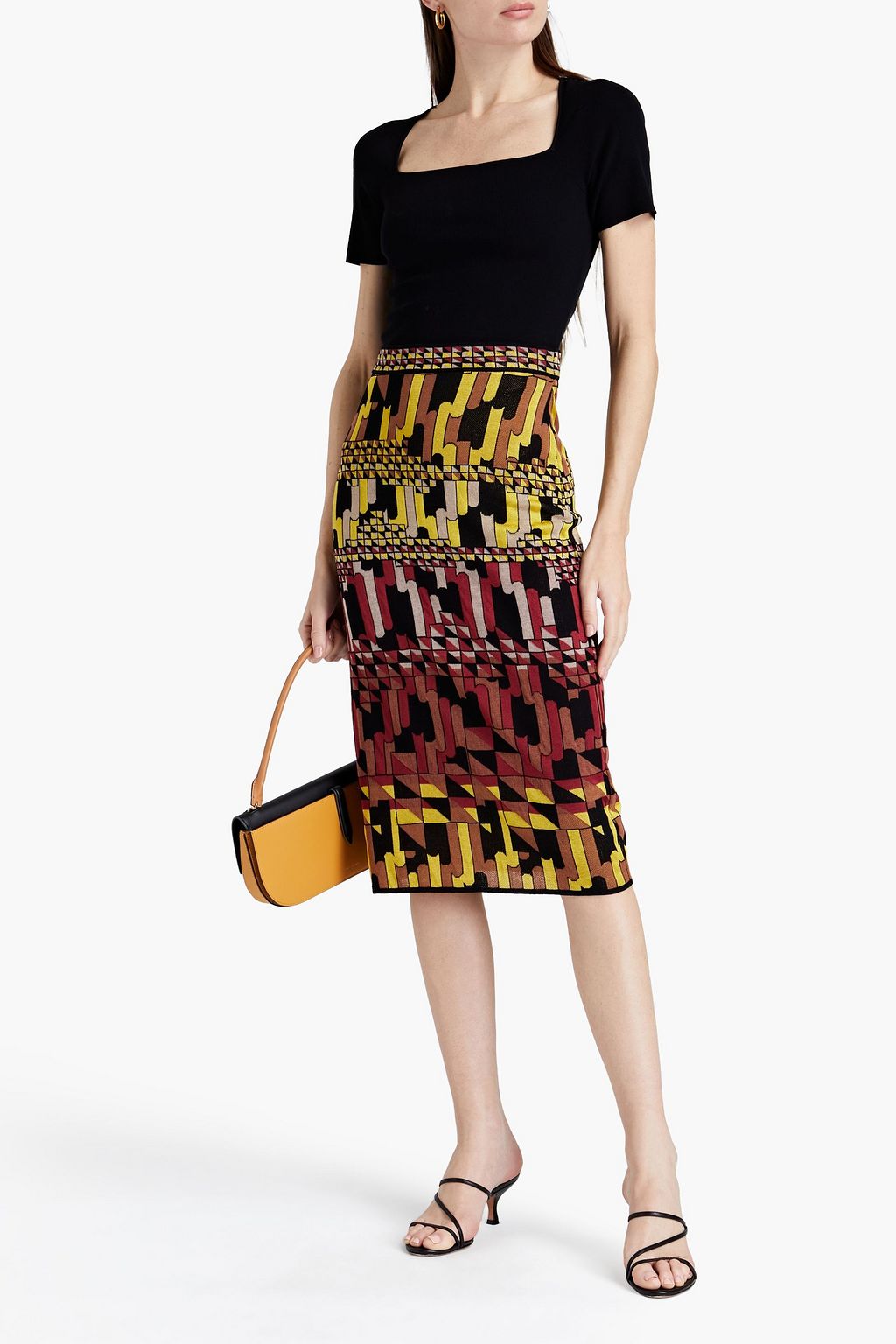 M MISSONI Jacquard-knit skirt