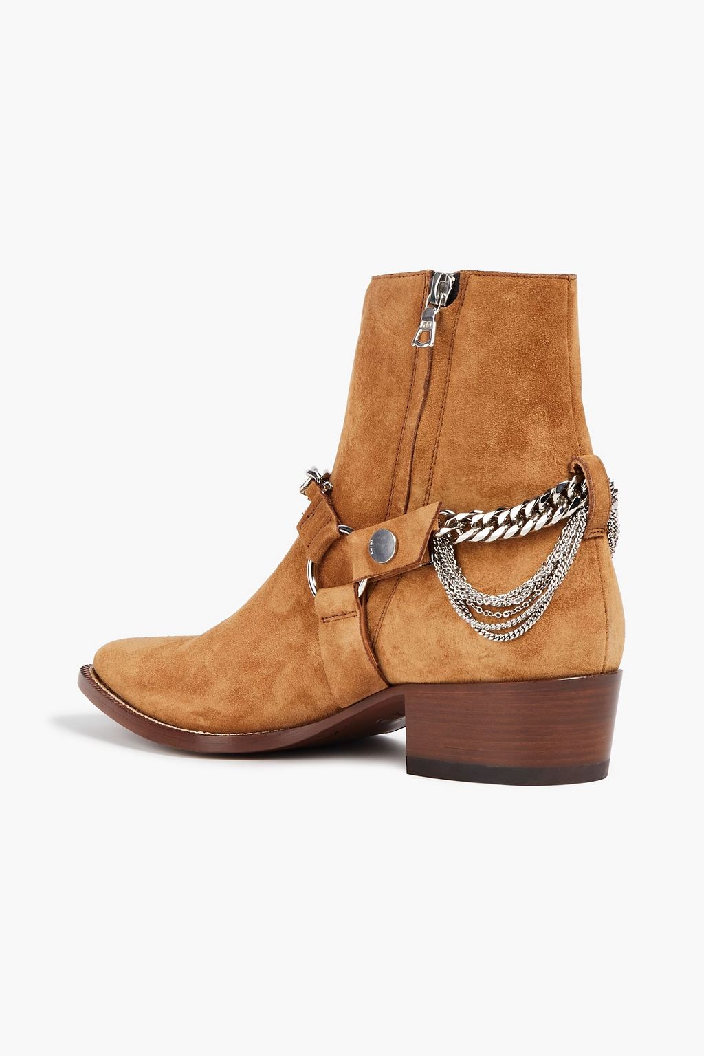 AMIRI Chain-embellished suede boots