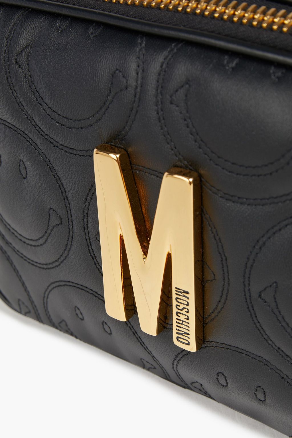 MOSCHINO Wandelbare Gürteltasche aus gestepptem Leder