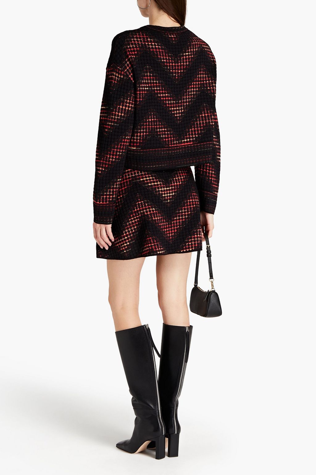 M MISSONI Metallic jacquard-knit mini skirt