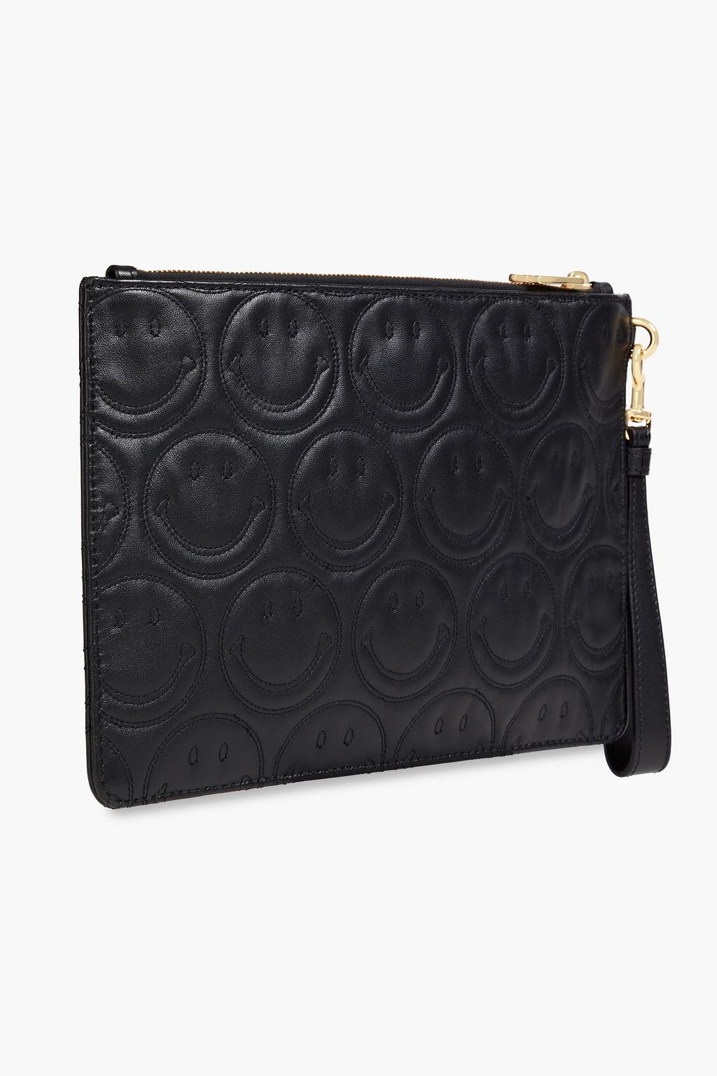 MOSCHINO Quilted leather clutch