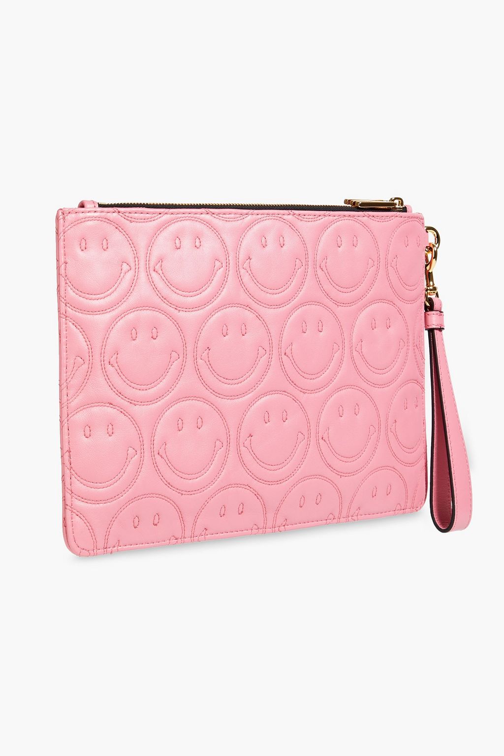 MOSCHINO Quilted leather clutch