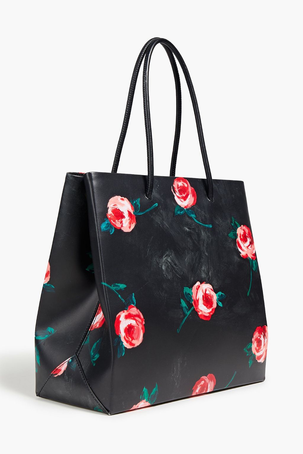 MOSCHINO Printed leather tote