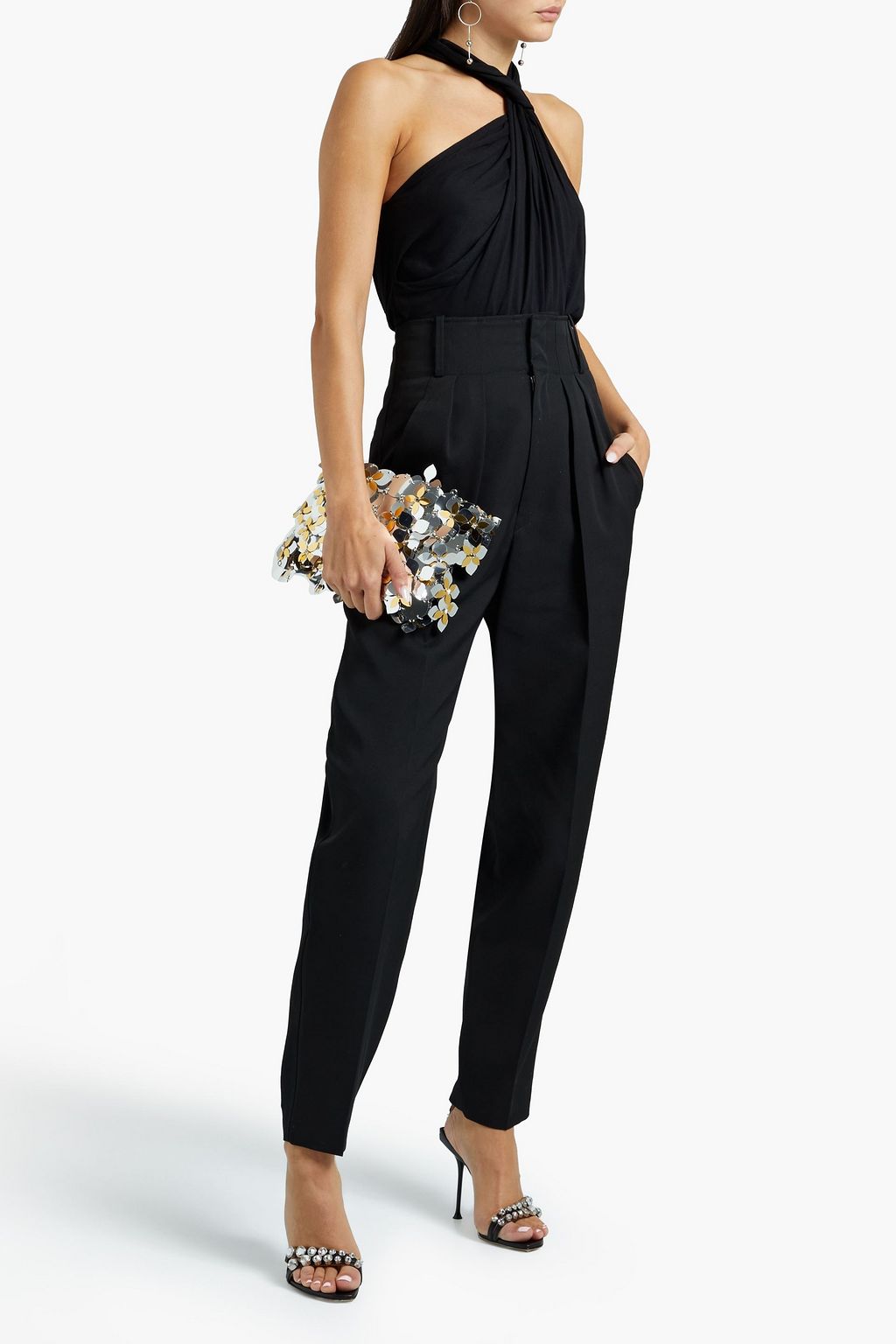 ISABEL MARANT Durneri pleated wool-twill tapered pants