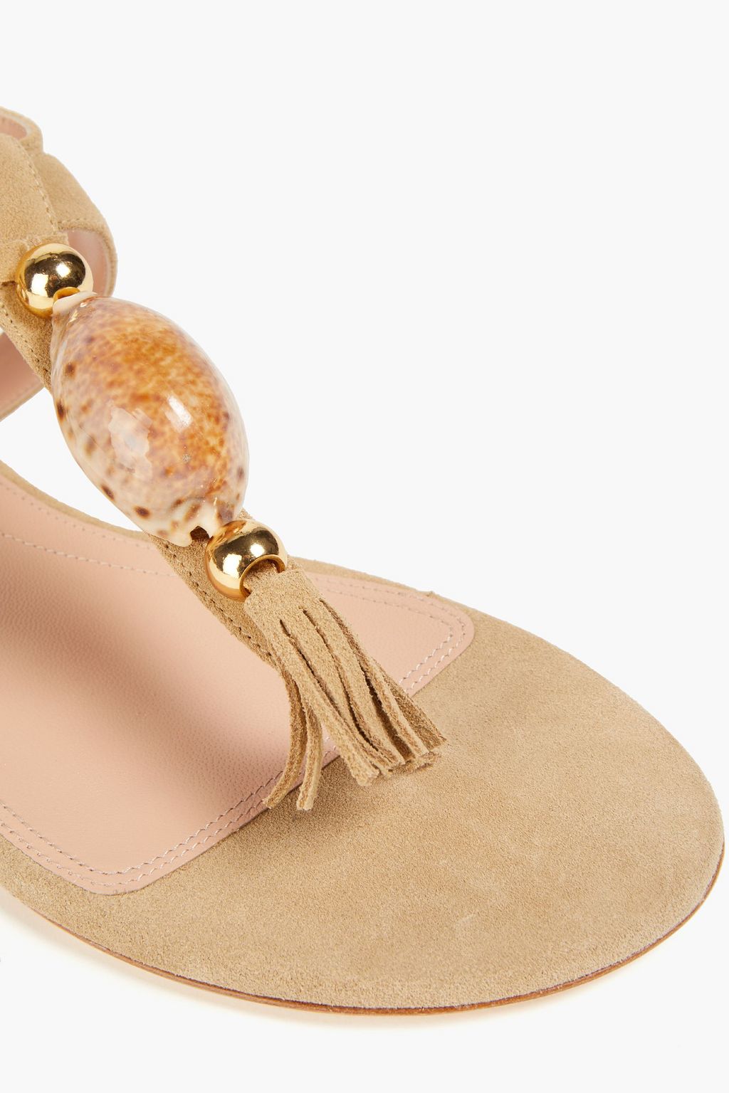 ALBERTA FERRETTI Embellished suede sandals