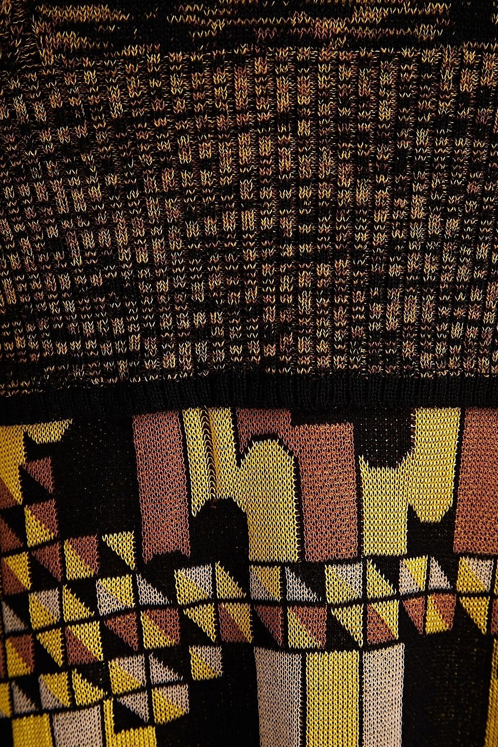 M MISSONI Paneled knitted mini dress