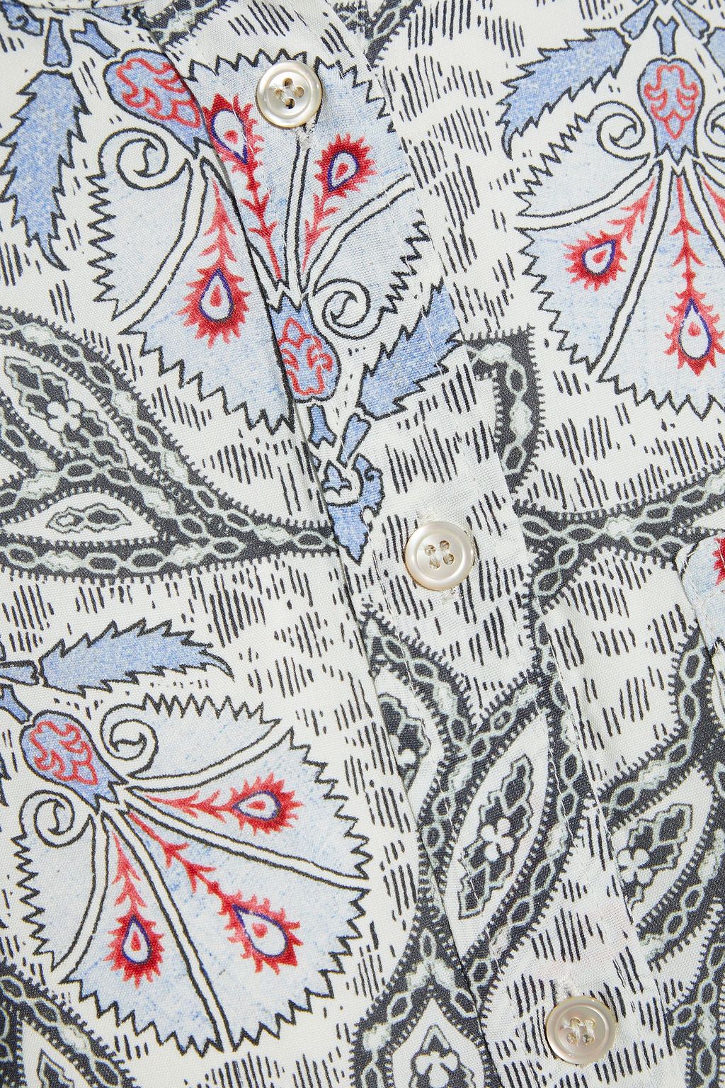 ISABEL MARANT Printed cady blouse
