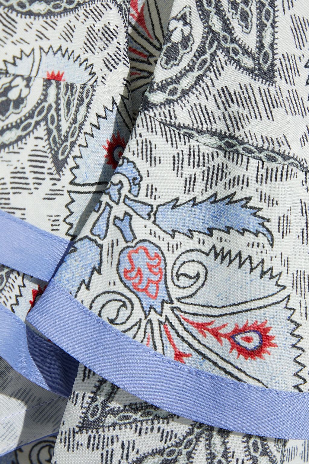 ISABEL MARANT Jace ruffled printed voile mini skirt