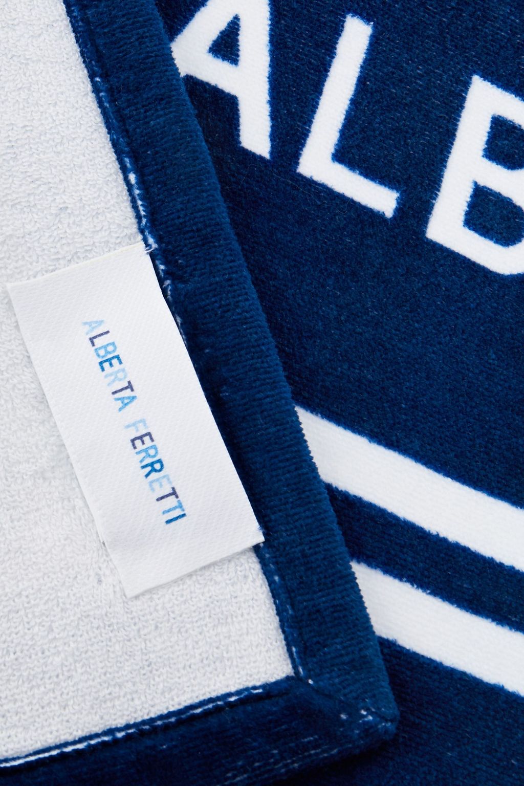 ALBERTA FERRETTI Logo-print cotton-terry towel