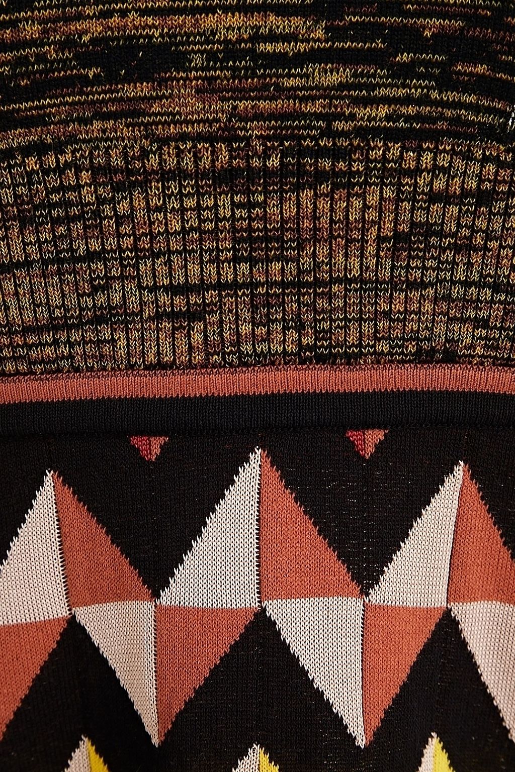 M MISSONI Jacquard-knit cotton-blend mini dress