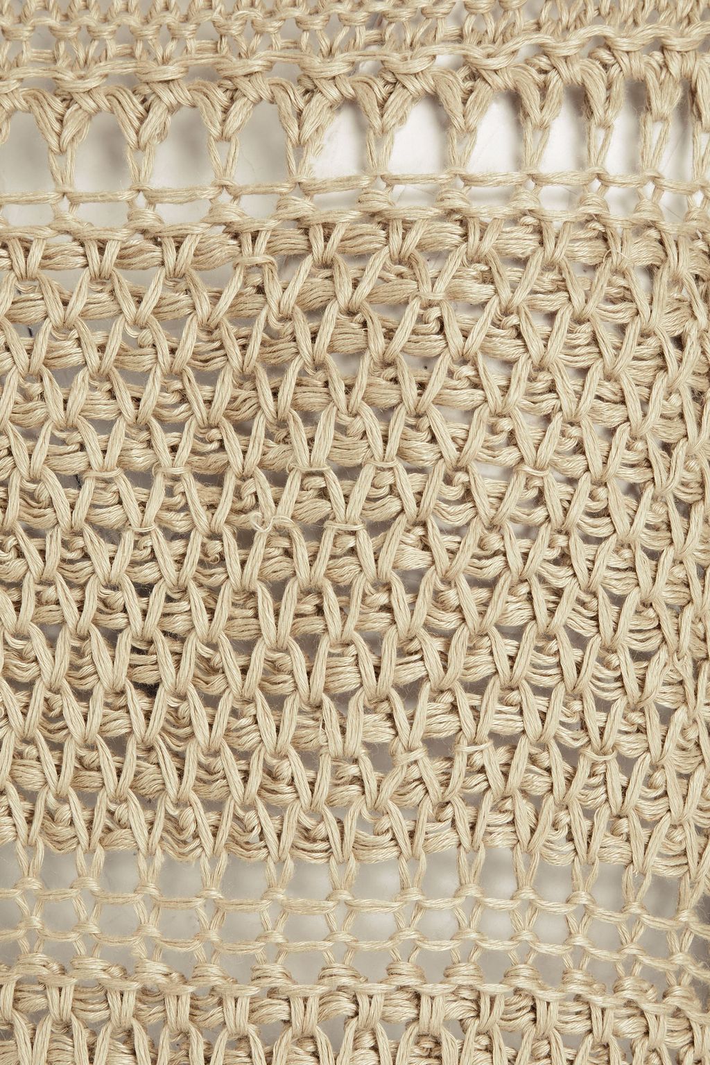 ALBERTA FERRETTI Crochet-knit hemp sweater