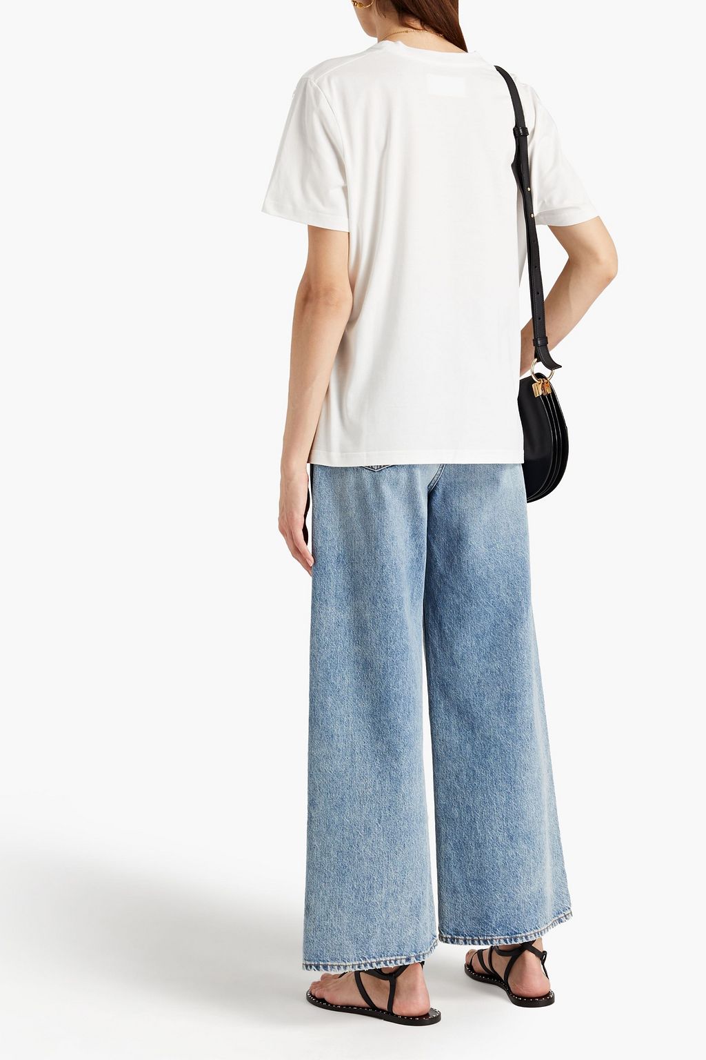 ALBERTA FERRETTI Printed cotton-jersey T-shirt