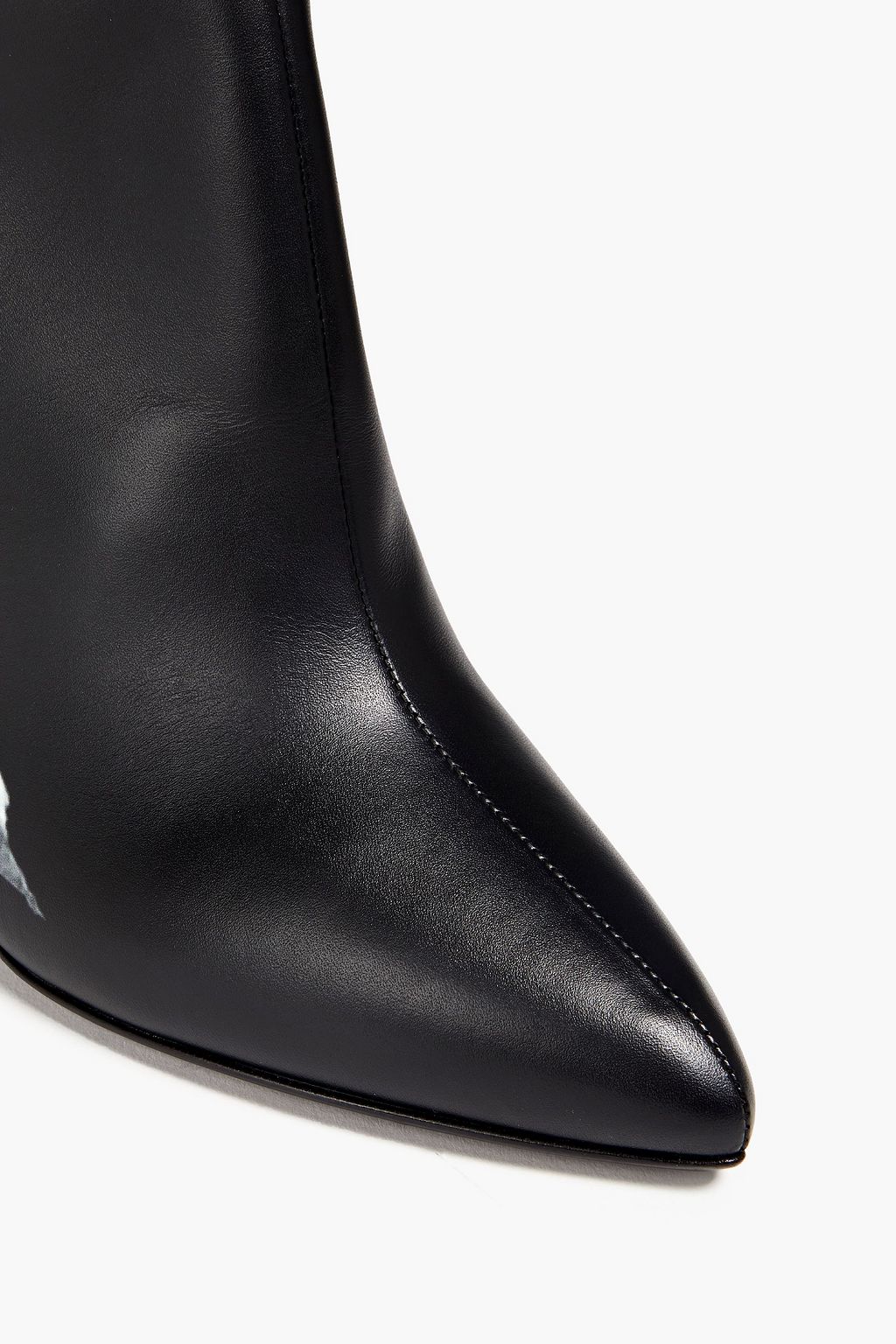 VALENTINO GARAVANI Floral-print leather ankle boots