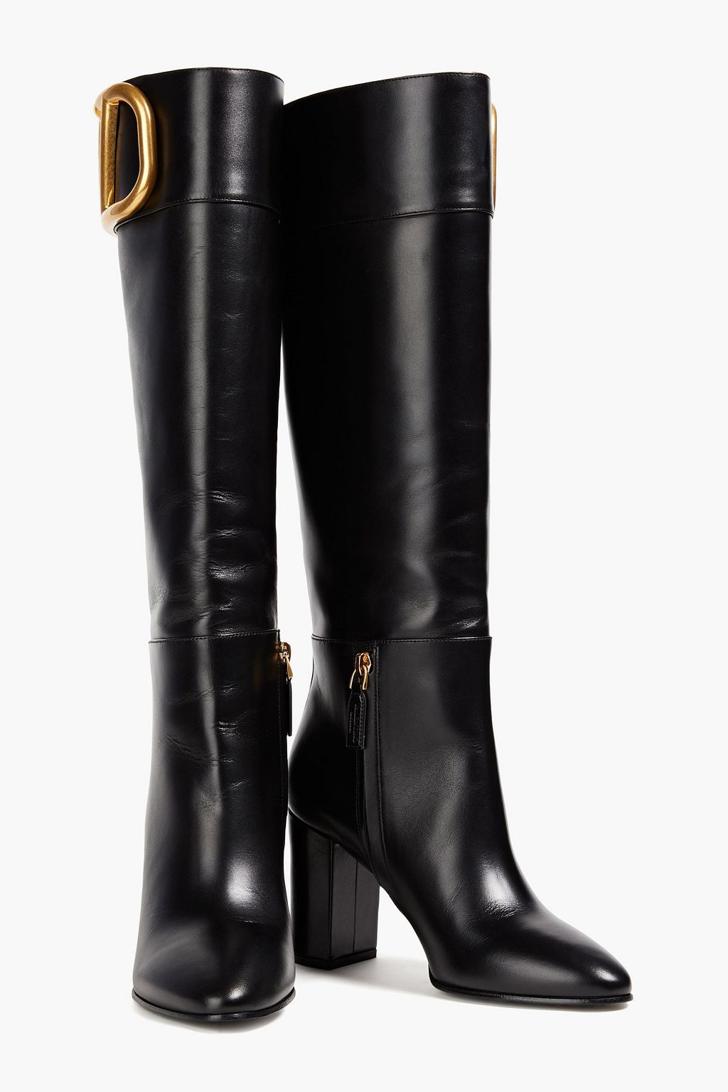 VALENTINO GARAVANI VLOGO leather knee boots