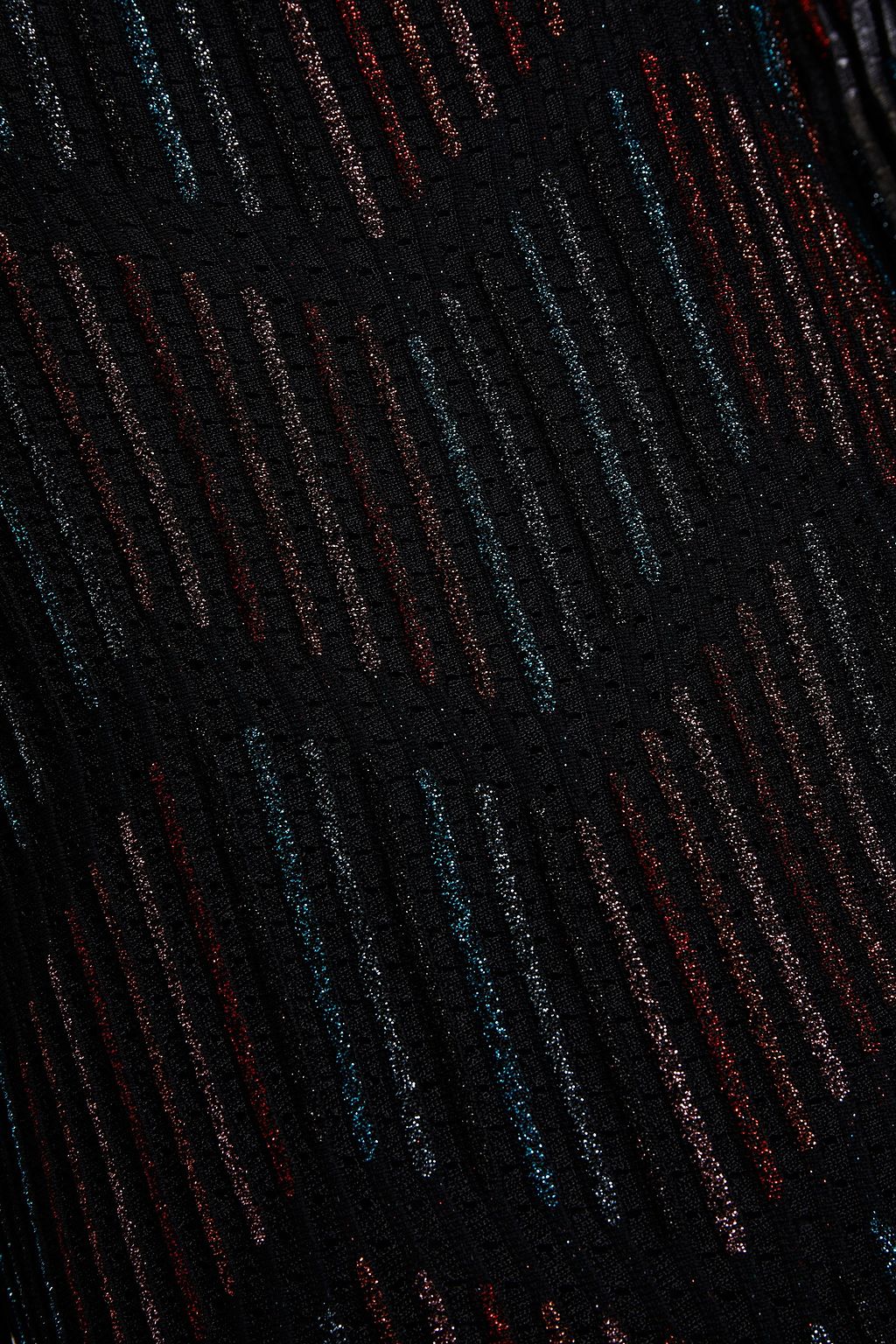 M MISSONI Metallic pointelle-knit midi dress
