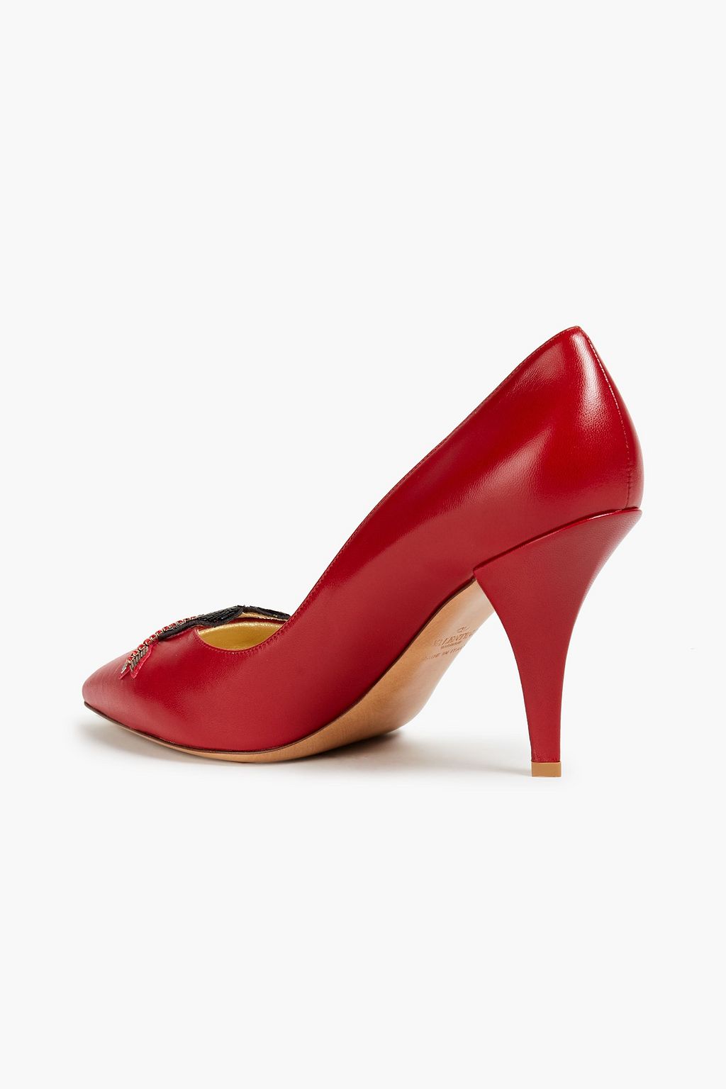 VALENTINO GARAVANI Embellished leather pumps