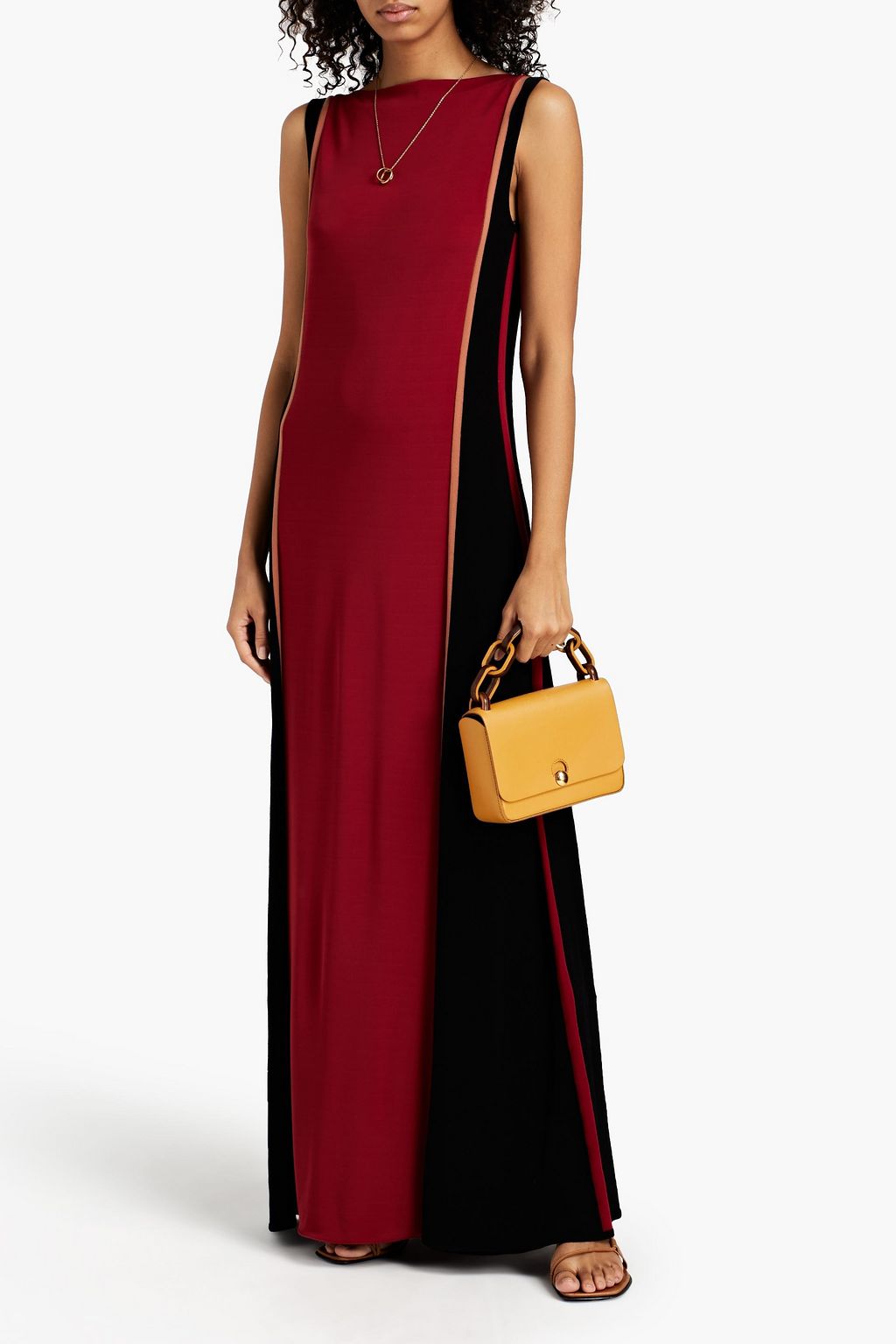 M MISSONI Paneled jersey maxi dress