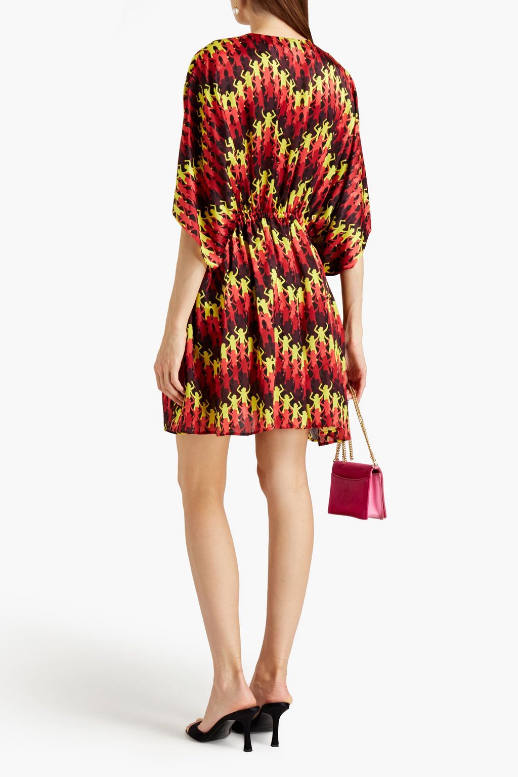 M MISSONI Gathered printed satin kaftan
