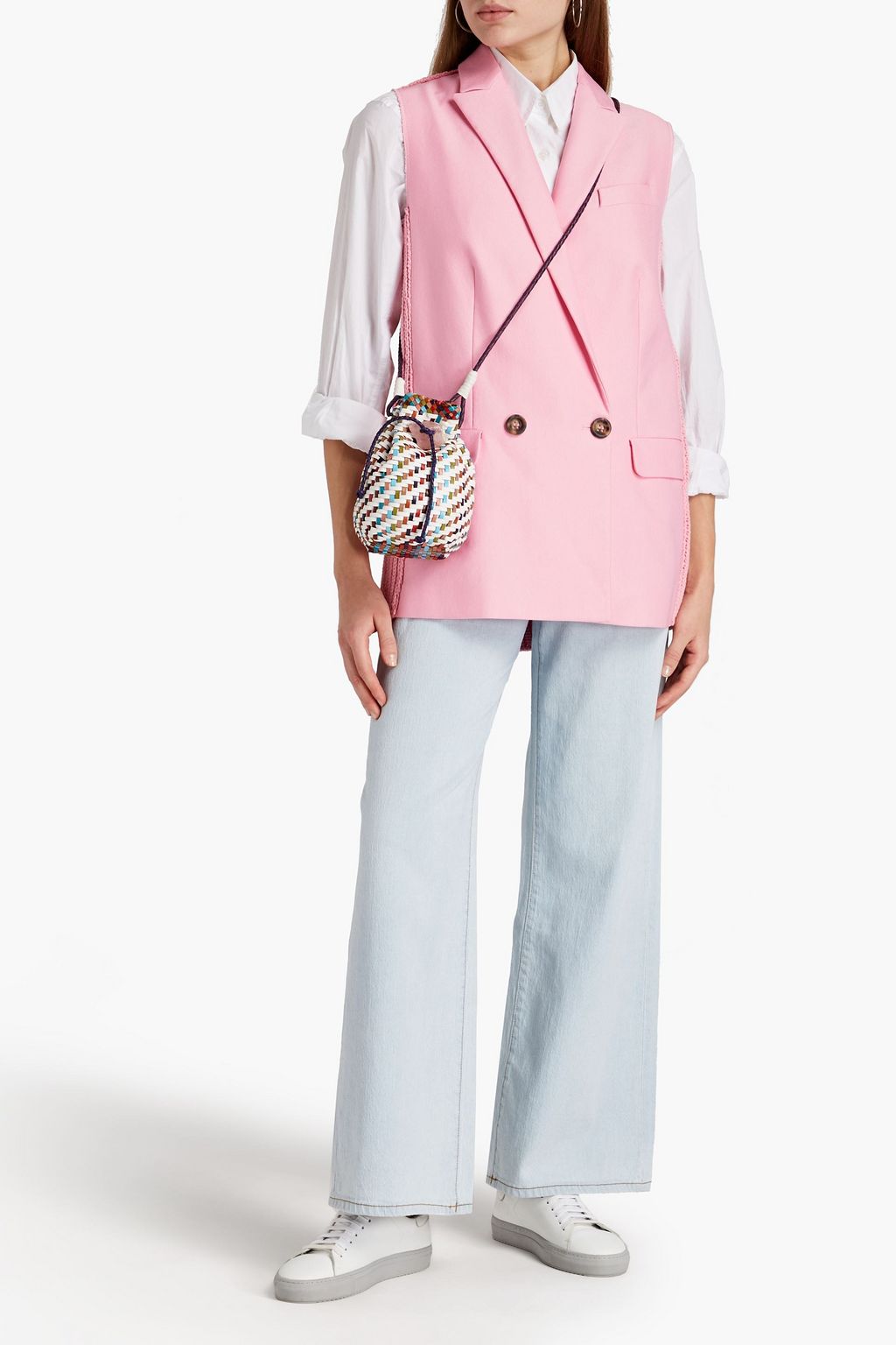 M MISSONI Knit-paneled twill vest