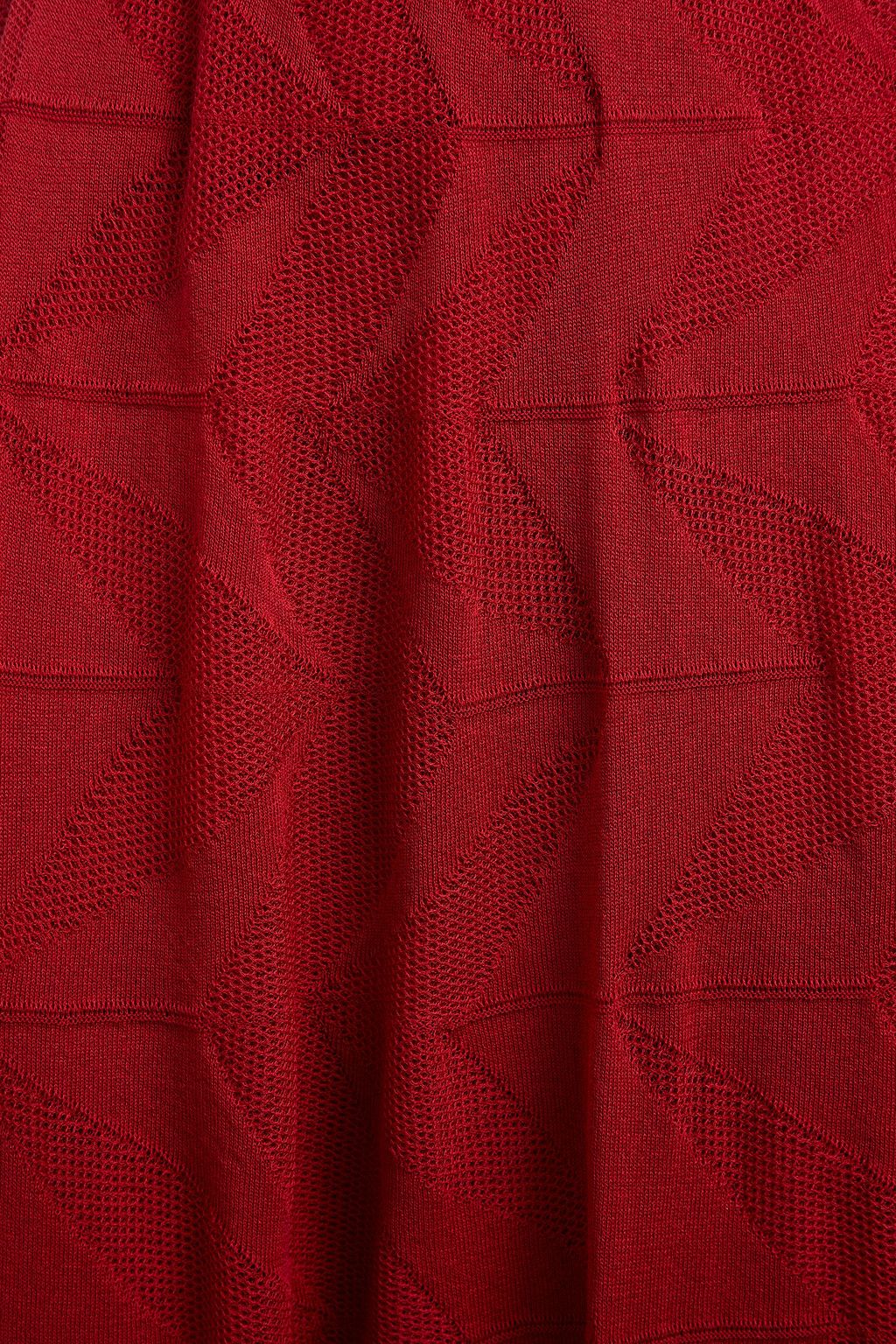 M MISSONI Crochet-knit cotton-blend skirt